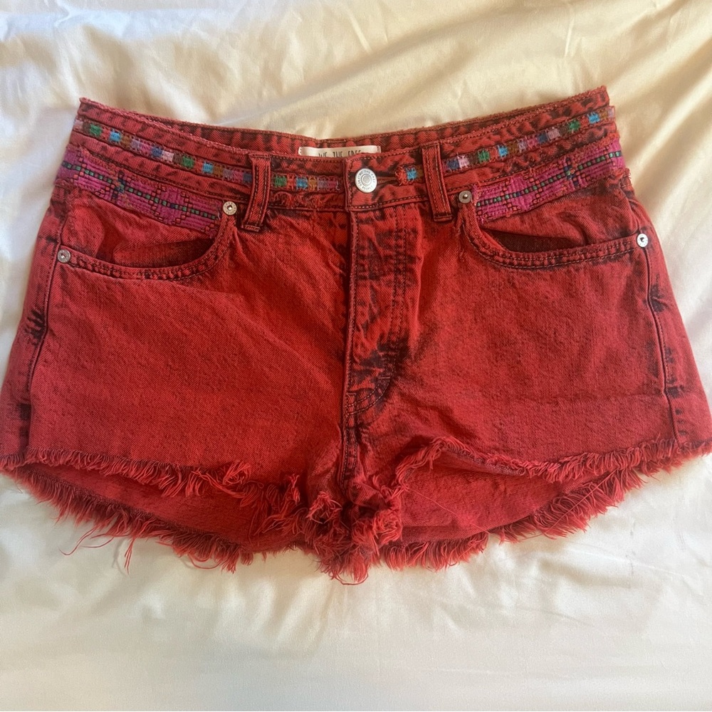 We The Free Sun Break red shorts